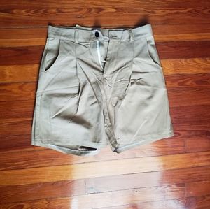 Khaki High Waisted Short